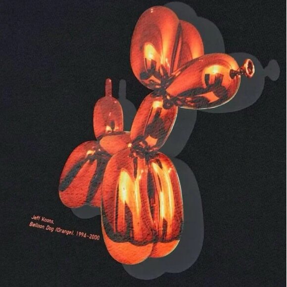 2/$100 Uniqlo Jeff Koons UT Graphic Balloon Dog Black Hoodie SZ XL - Picture 4 of 6